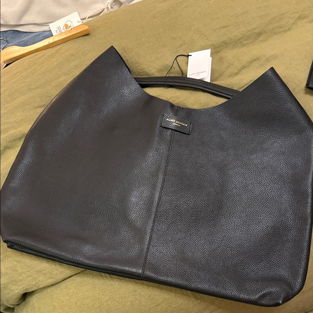 Kurt Geiger Black Leather Shoulder Bag